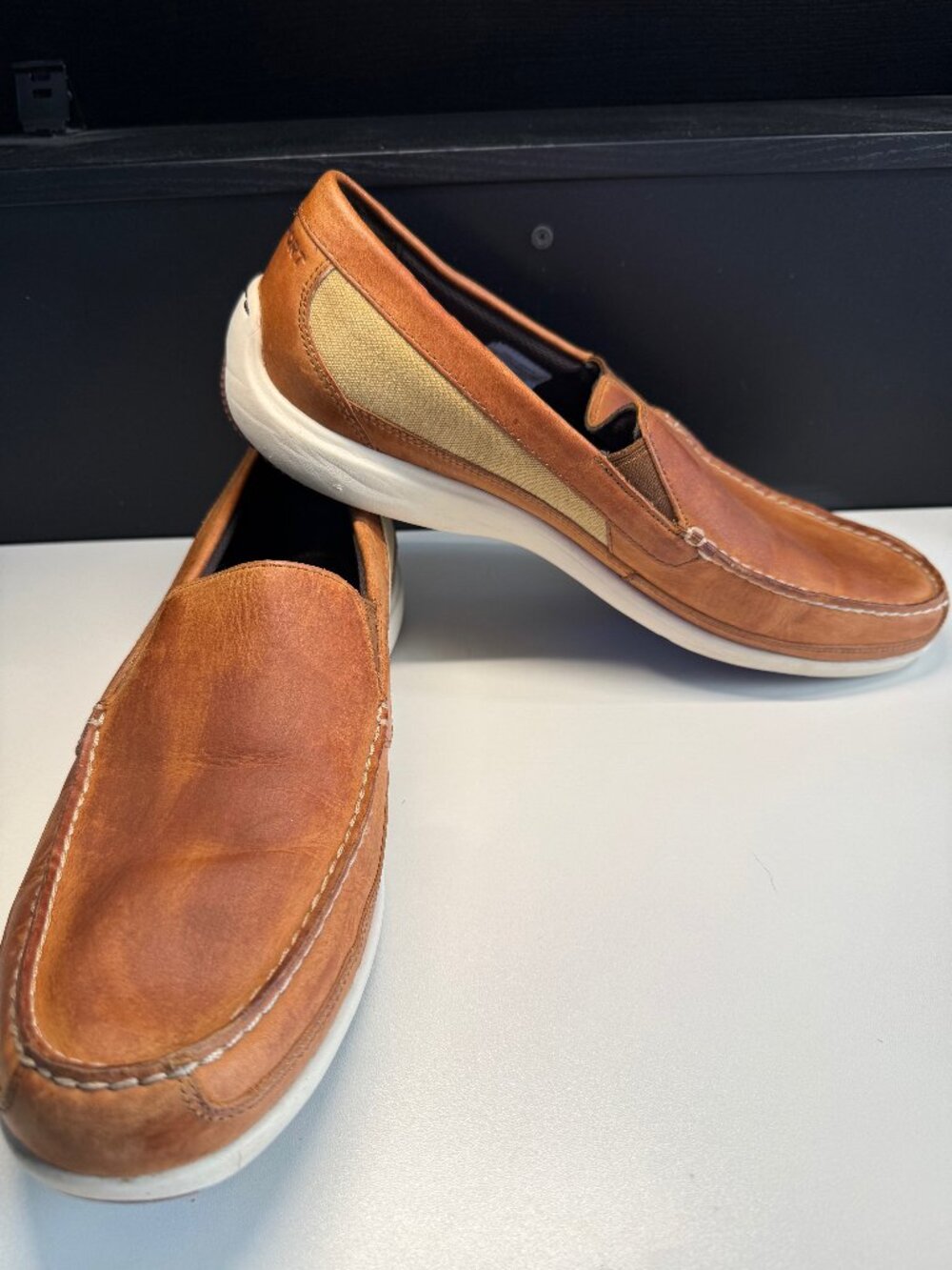 Rockport Trutech Men's Leather Slip-on Loafers Size 12